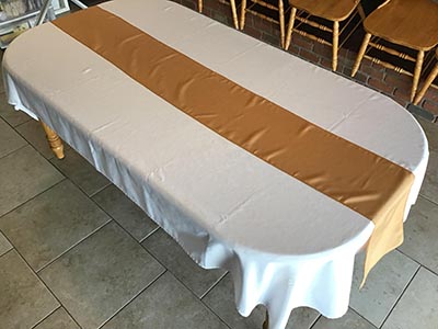 table runners (gold) - 12 x 108