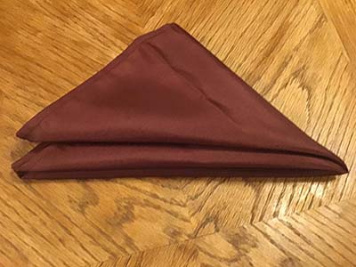 cloth dinner napkins (burgundy) - 17 x 17