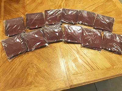 table runners (burgundy) - 12 x 108