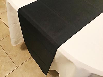 table runners (black) - 12 x 108