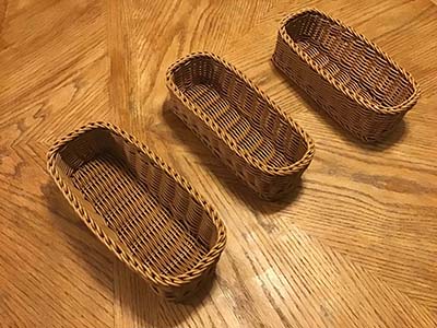 silverware baskets (5 x 11)