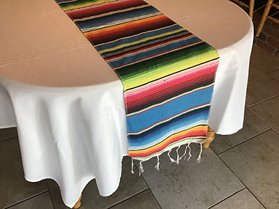 table runners (woven Mexican serape) - 13 x 102