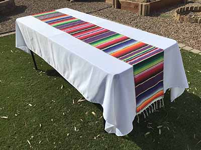table runners (woven Mexican serape) - 13 x 102