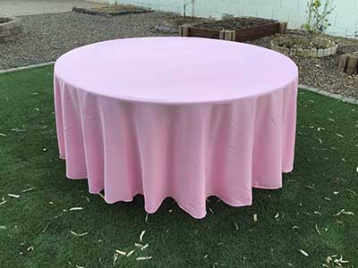 round tablecloths (pink) - 108