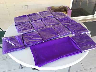 round tablecloths (purple) - 108