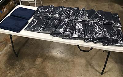 round tablecloths (navy blue) - 108