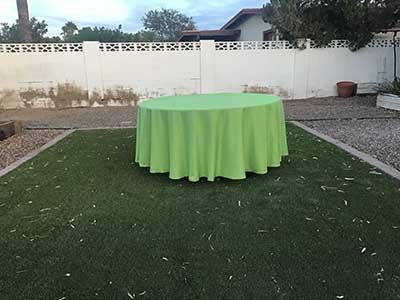 round tablecloths (apple green) - 108