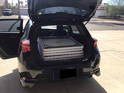 34 inch square tables