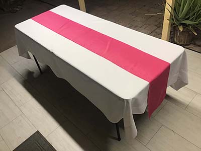table runners (fuchsia) - 12 x 108