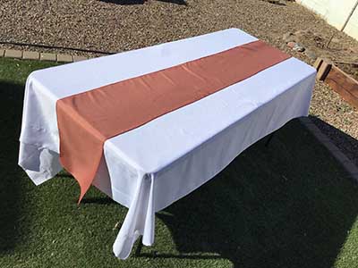 table runners (terracotta/rust) - 12 x 108