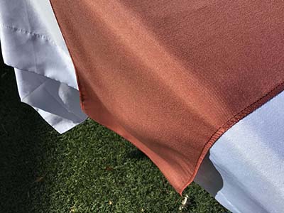 table runners (terracotta/rust) - 12 x 108