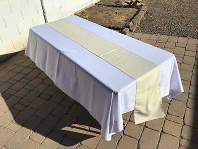 table runners (beige) - 12 x 108