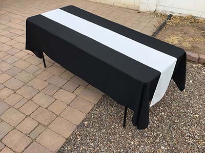 table runners (white) - 12 x 108