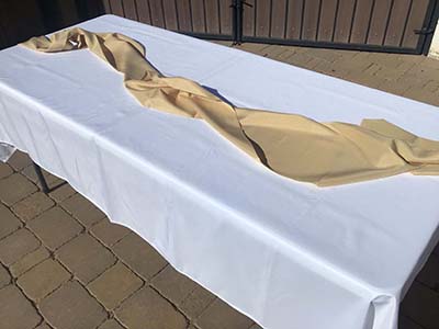 table runners (champagne) - 12 x 108