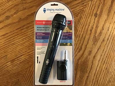 wireless microphone (Singing Machine)