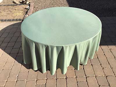 round tablecloths (dusty sage green) - 108
