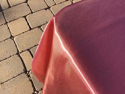 rectangle tablecloths (cinnamon rose, smooth satin) - 60 x 102