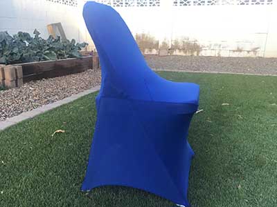 spandex stretch-fitted slip-on chair covers (royal blue)
