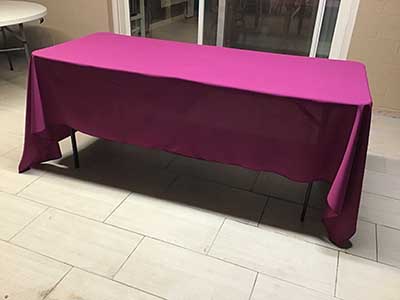 rectangle tablecloths (magenta) - 60 x 120