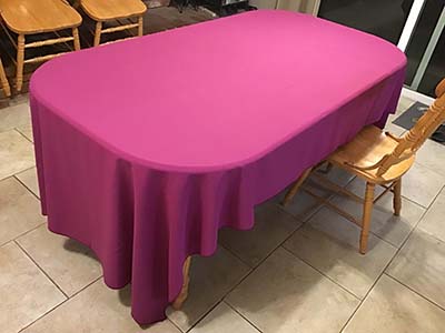 rectangle tablecloths (magenta) - 60 x 120