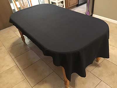rectangle tablecloths (black) - 52 x 114