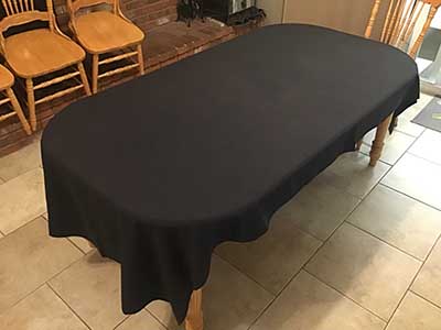 rectangle tablecloths (black) - 52 x 114