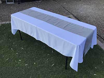 table runners (silver/gray) - 12 x 108