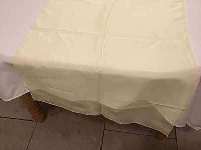 table runners (chiffon, yellow) - 20 x 77