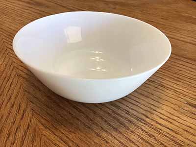 glass bowls (white, Oftast) - 6