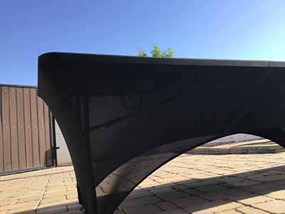 stretch spandex rectangle tablecloths (black) - 96x30, for 8-ft. table