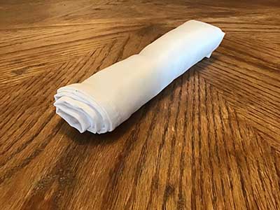 cloth dinner napkins (white) - 17 x 17