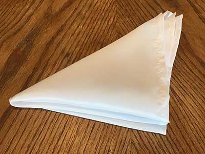 cloth dinner napkins (white) - 17 x 17