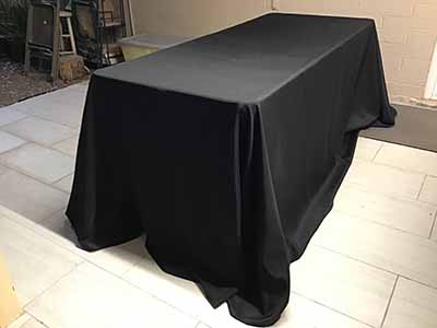 rectangle tablecloths (black) - 90 x 156