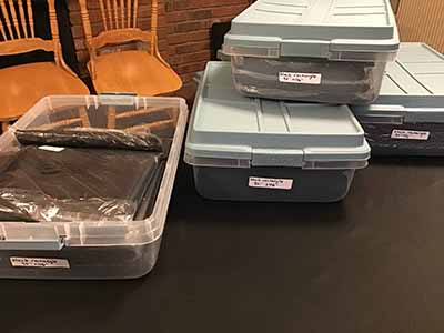 rectangle tablecloths (black) - 90 x 156