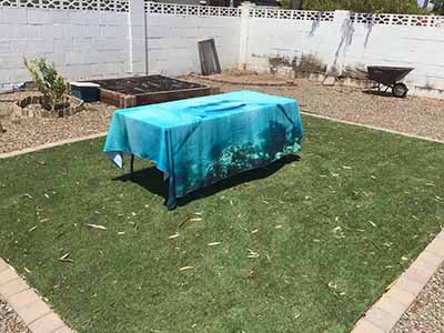 backdrop / tablecloth (fabric, shark) - 72 x 96