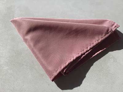 cloth dinner napkins (dusty rose/mauve, evening tint) - 17 x 17
