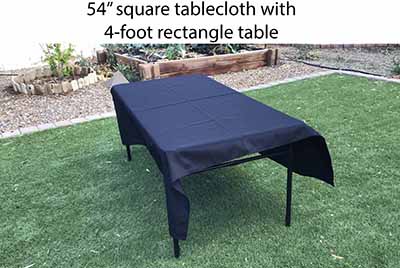 square tablecloths (black) - 54