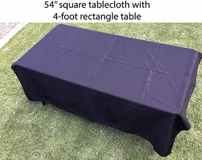 square tablecloths (black) - 54