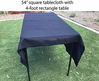 square tablecloths (black) - 54