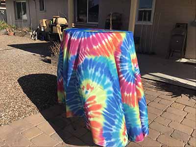 round tablecloths (tie-dye) - 108