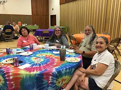 round tablecloths (tie-dye) - 108
