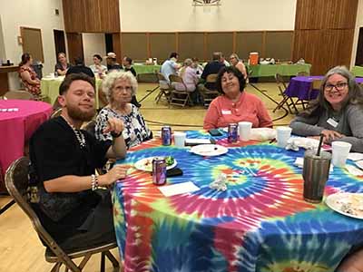 round tablecloths (tie-dye) - 108
