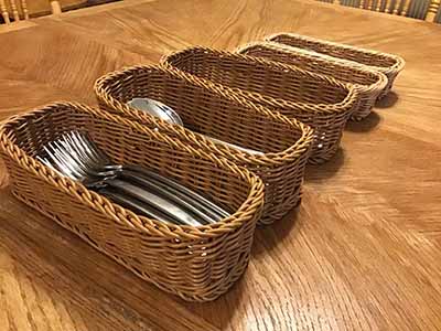 silverware baskets (5 x 11)