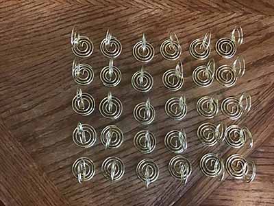 table top card/sign holders (gold metal)