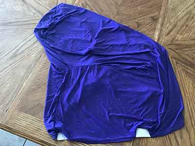 spandex stretch-fitted slip-on chair covers (purple)