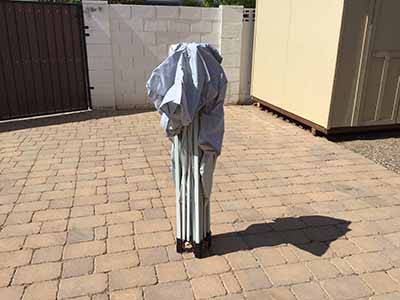 slant leg canopy tent (10 ft. x 10 ft.) - silver