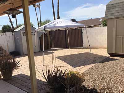 slant leg canopy tent (10 ft. x 10 ft.) - silver