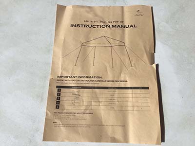 slant leg canopy tent (10 ft. x 10 ft.) - silver