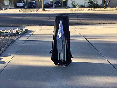 slant leg canopy tent (10 ft. x 10 ft.) - silver