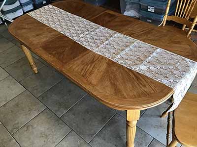 table runners (lace, white) - 14 x 108